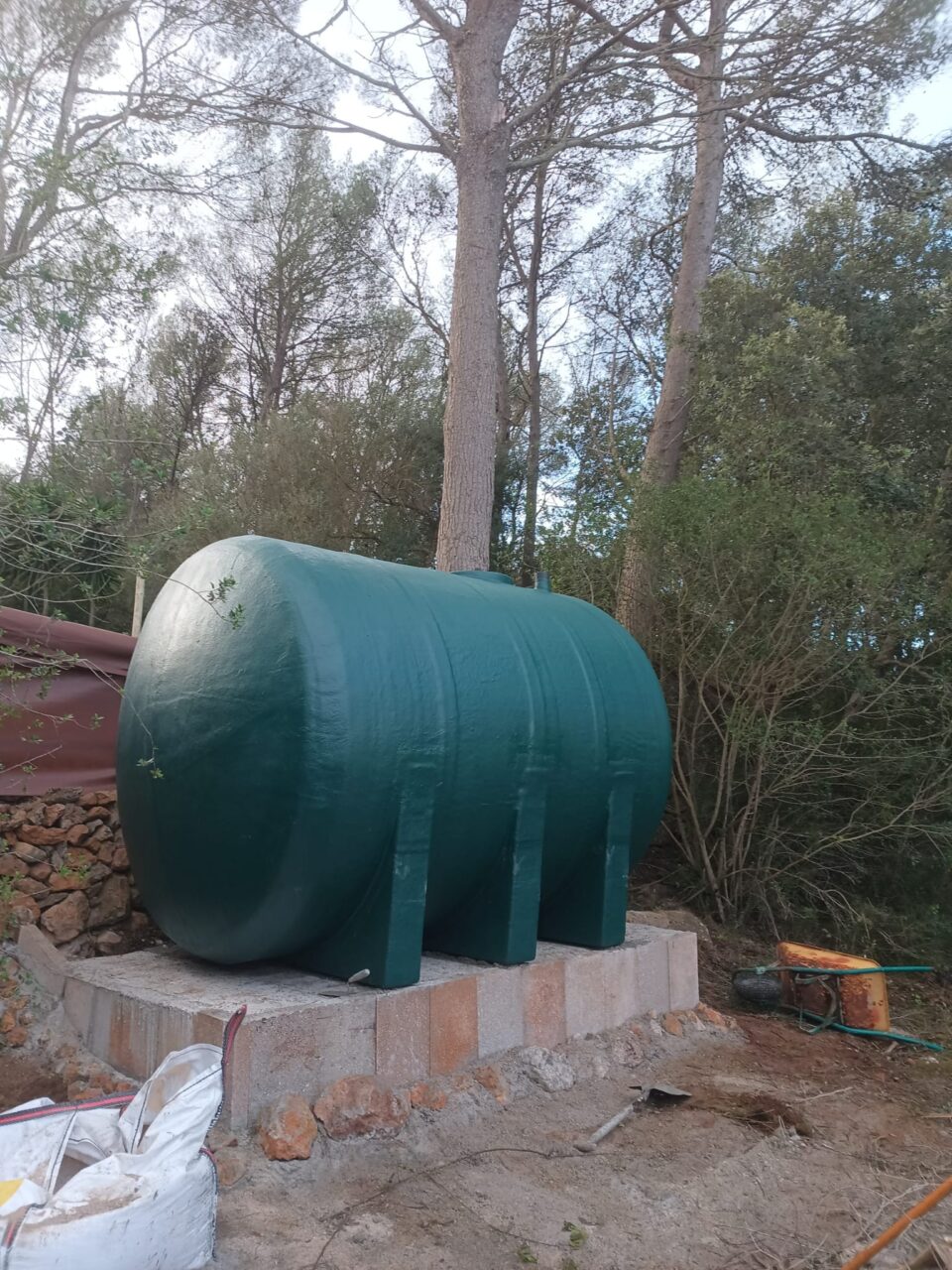 Depósito Horizontal con Patas para agua Potable Islas Baleares