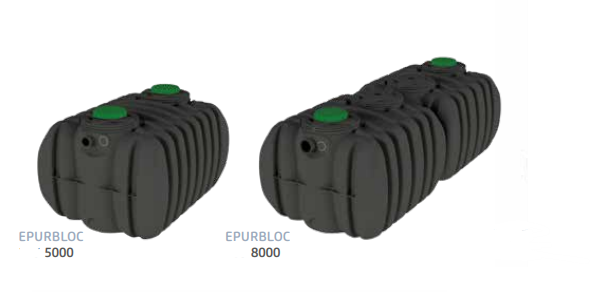 Fosa Séptica con Filtro Biológico Epurbloc 1.500 - 25.000 Litros